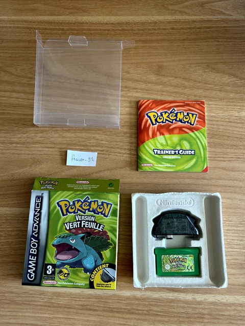 Pokémon Version Vert Feuille – Game Boy Advance, Boîte Et Notice, Authentique