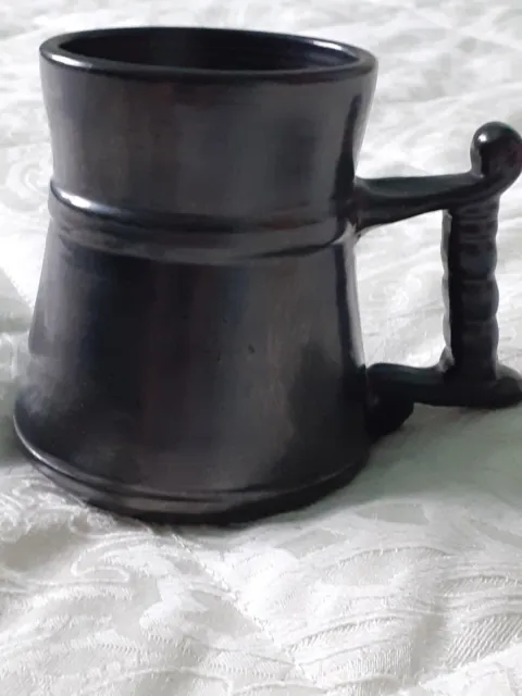 Prinknash Pottery Black Lustre Small Tankard/Mug