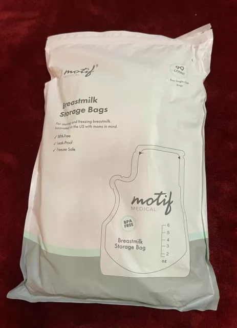 Montif, Breastmilk Storage Bags, 90 Count, 8oz