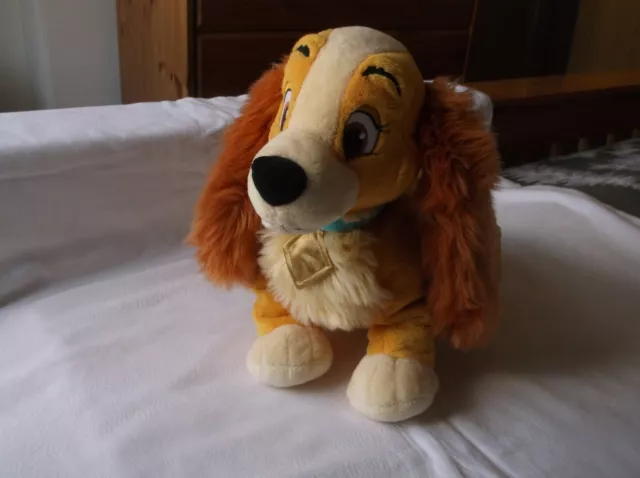 Disney Store  12" Lady Dog Plush From Lady And The Tramp VGC