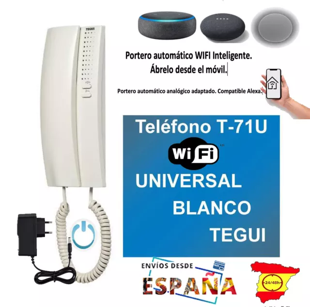 Teléfono blanco universal T-71U SERIE 7 de TEGUI 374240