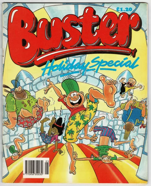 Buster 1993 summer holiday special comic Chalky Gums Faceache - combined P&P