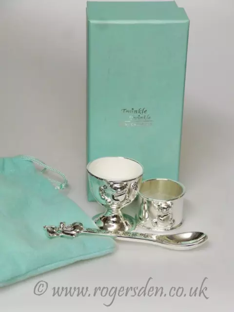 Twinkle Twinkle  Baby Collection  Egg Cup, Spoon & Napkin Ring