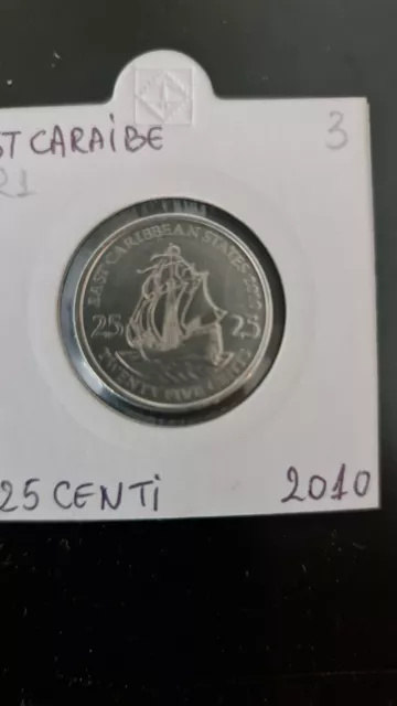 East Carribean States 25 Cents 2010
