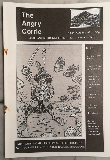 Hillwalking fanzine - the angry corrie - issue 14.  Aug 1993