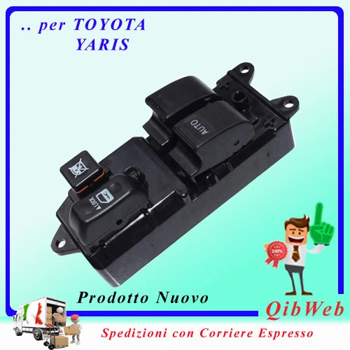 Pulsantiera Alzacristalli Toyota Yaris II 2005-2011 - Codice OE 84820-0D100 - Foto 2