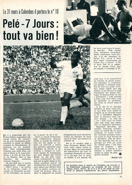 BORDEAUX 1971-1972 Page Clipping TELE POCHE Equipes FRANCAISES DE FOOTBALL