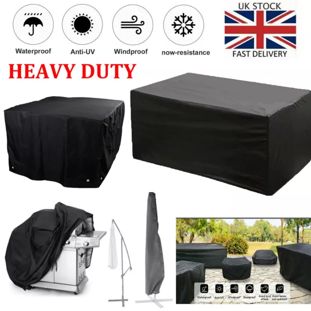 Waterproof Garden Patio Furniture Cover Outdoor Rattan Table Seat BBQ Covers UK