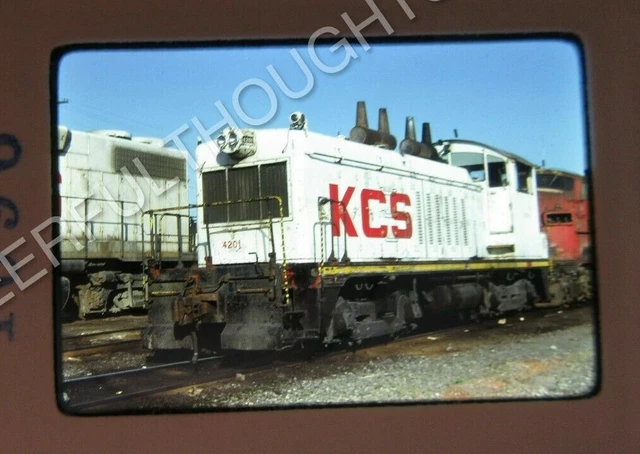 Original '78 Kodachrome Slide KCS Kansas City Southern 4201 NW2 Shreveport  22A6