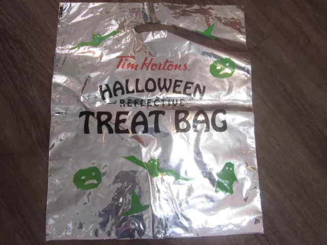 Vintage Tim Hortons Halloween Reflective Treat Bag