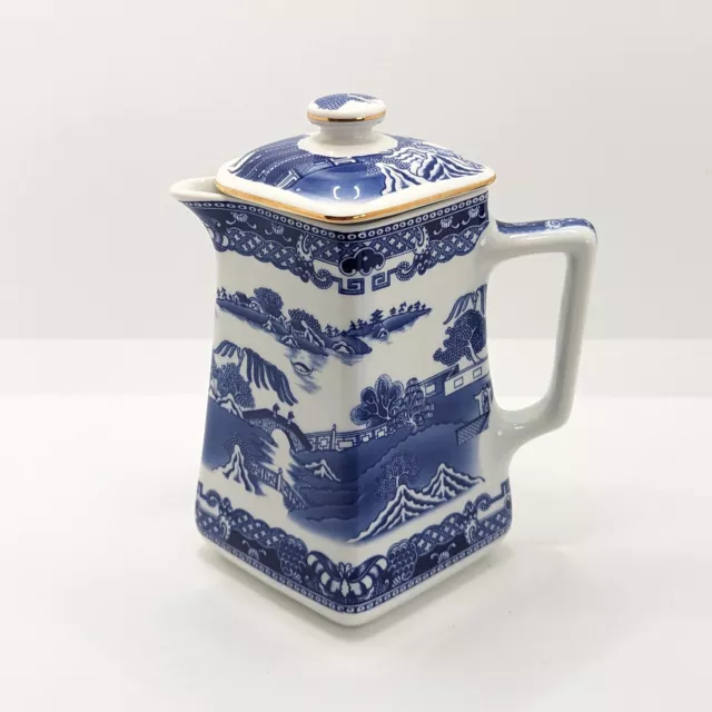 Wade Ceramic Milk Jug for Ringtons, Blue Willow Pattern, Vintage 1997