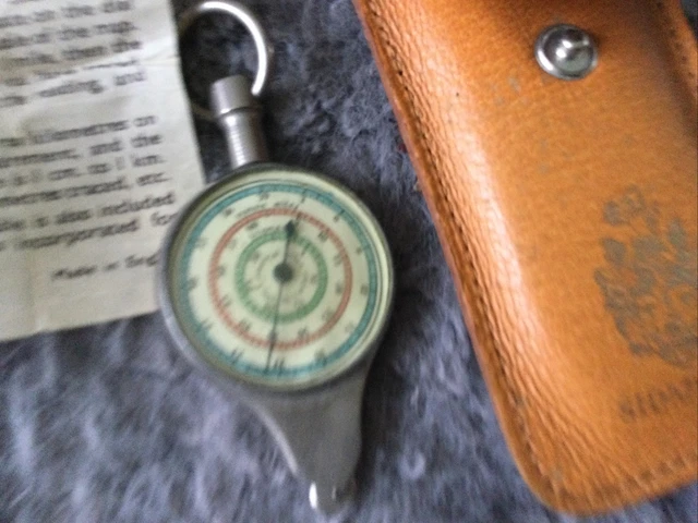 VINTAGE OPISOMETER MAP Measure Wheel Foreign Curvimeter Drafting Tool ...