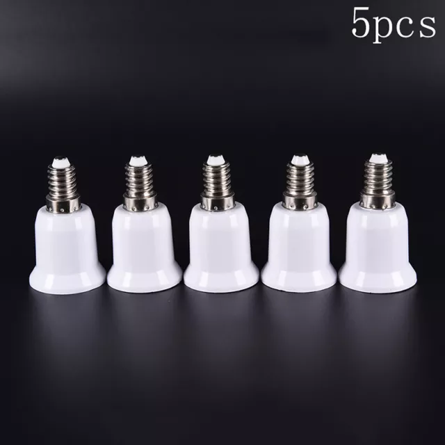 5X E14 to E27 Base Screw Light Lamp Bulb Holder Adapter Socket Converter Nic.OY