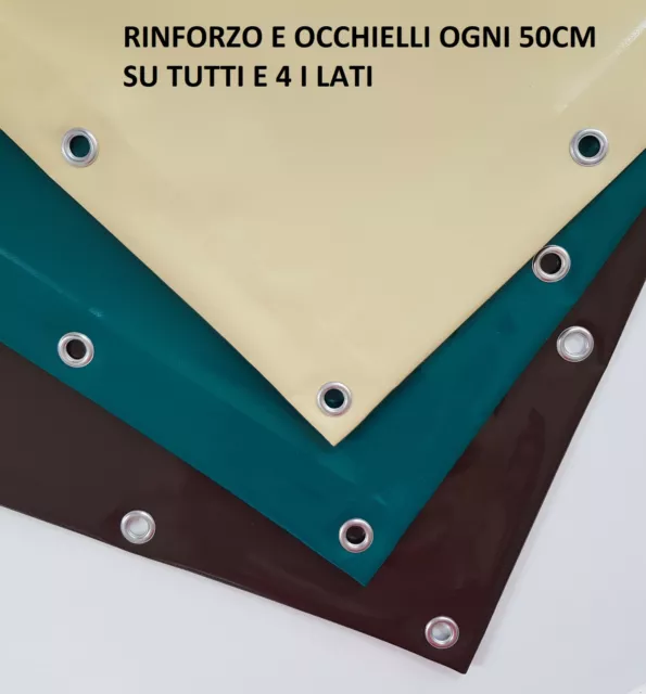 Telo Telone Occhiellato Impermeabile In Pvc Con Occhielli Ultra Resistente