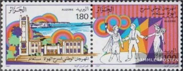 Algerien Mi.-Nr.: 943-944 Paar (kompl.Ausg.) postfrisch 1987 Amateur Theaterfest