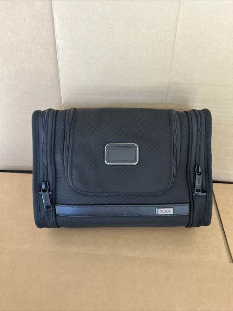 Tumi Alpha 3 Hanging Travel Kit Toiletry Bag Ballistic Nylon Black 2203191 $195