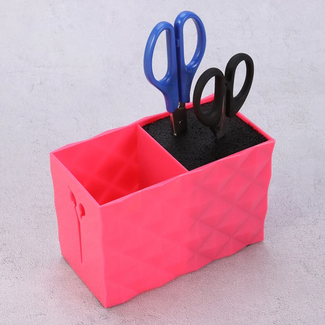 Contenedor de herramientas para el cabello soporte de tijera suministros de salón caja de almacenamiento