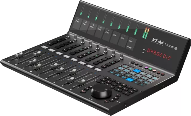 Icon Pro Audio V1-M USB MIDI DAW Control Surface with Motorized Faders - Black