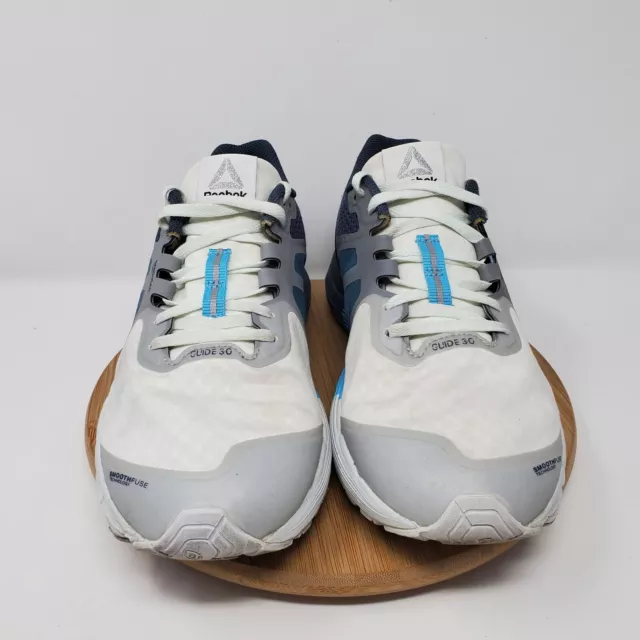 Reebok One Guide 3.0 Womens 8 Shoes Athletic Training White Blue Sneakers 3