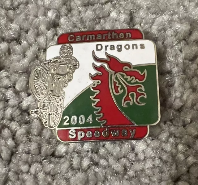 Carmarthen Dragons 2004 Speedway Badge Silver