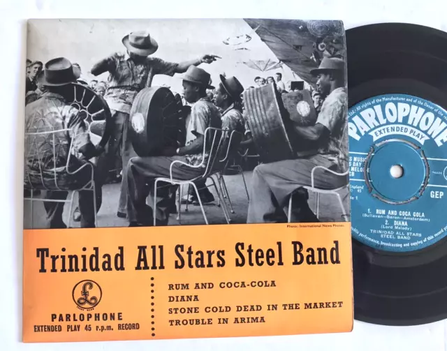 TRINIDAD ALL STARS STEEL BAND 1957 7" Vinyl EP / Parlophone – GEP 8625