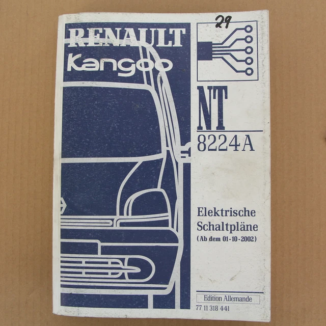 Renault Trafic, schémas électriques 1989