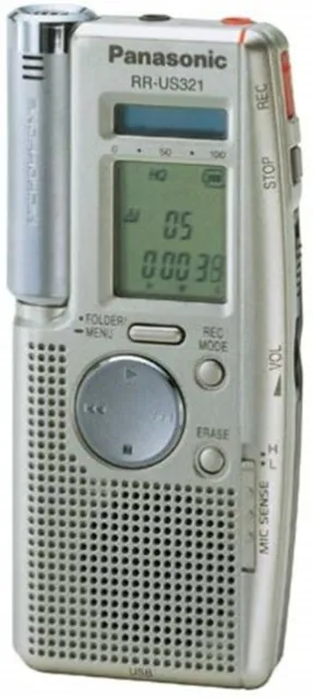 Panasonic RR-US321 (1.5 Hours) Handheld Digital Voice Recorder