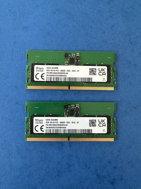 5600MHz Notebook Memory RAMAXEL 8GB DDR5 SODIMM Memory - 5600MHz