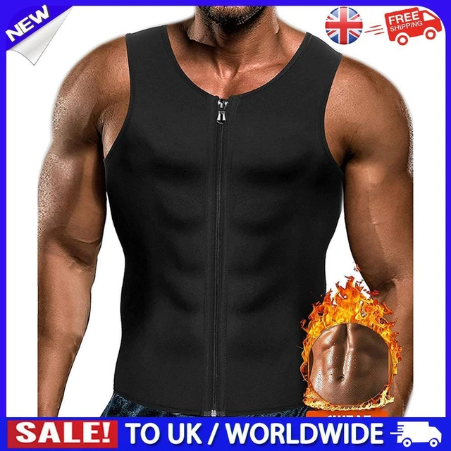 NEW NEOPRENE BODY Shaper Vest Portable Men Body Shapewear with Zipper