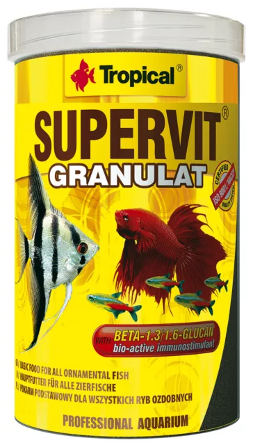 Tropical Supervit- Fischfutter Granulat Granulatfutter für alle Zierfische 100ml