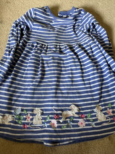 jojo maman bebe long sleeved play dress 2-3
