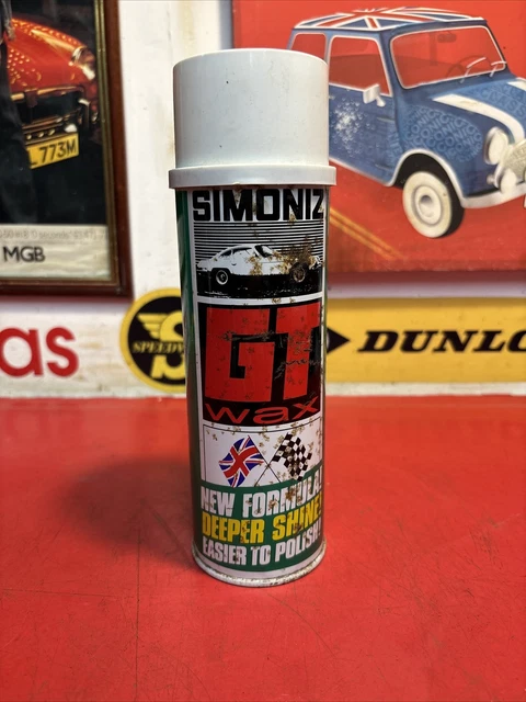 Simoniz Auto Racing VINTAGE SIMONIZ GT Wax, Classic Car Polish Tin, Automobilia, Garage Art ...