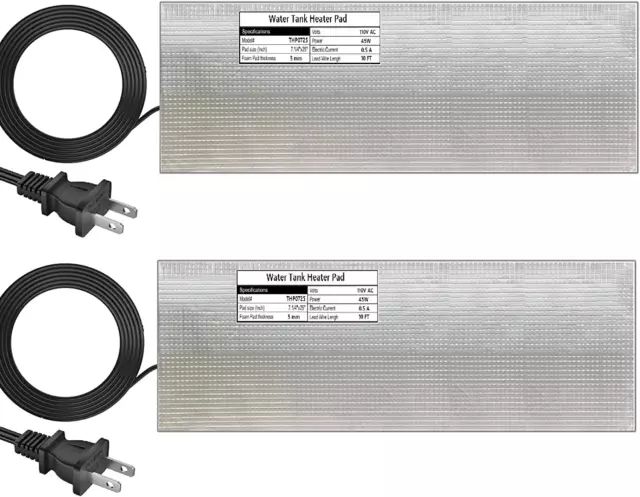 RV Holding Tank Heater Pad Use with up to 50 Gallons Fresh Water