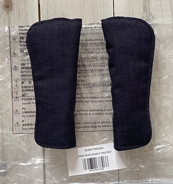 Mamas and Papas MYLO SOLA URBO 2 KINDERWAGEN SCHULTERGURT PADS DUNKELMARINE NEU