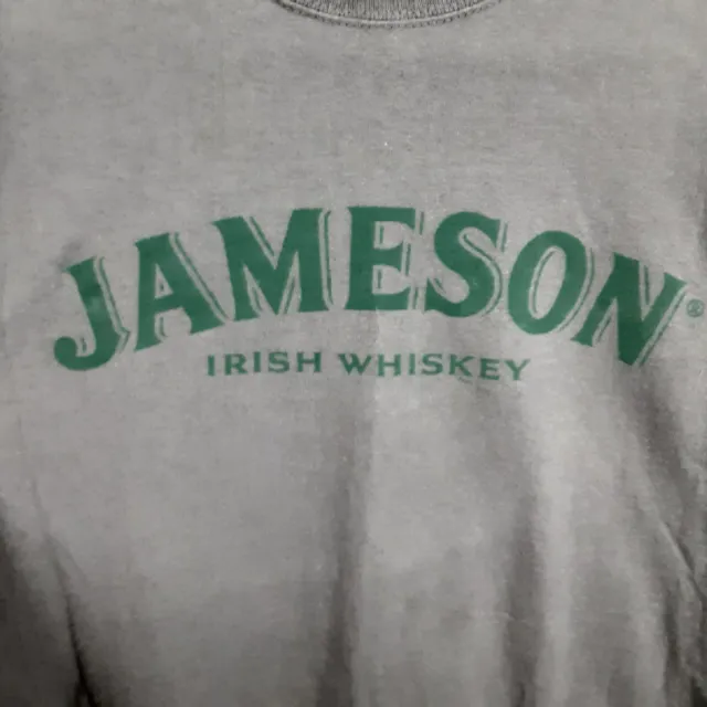 Jameson Irish Whiskey Adult Mens M Gray Short Sleeve T Shirt Tee