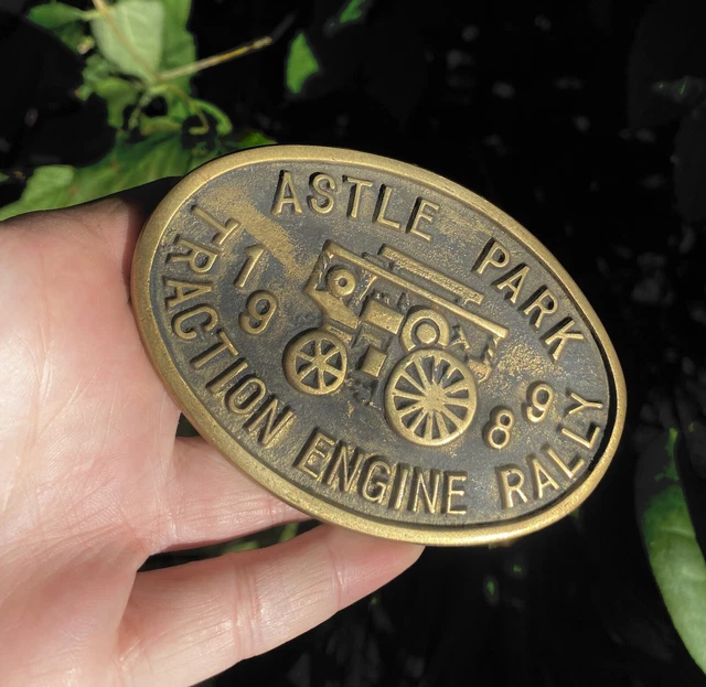 ASTLE PARK TRACTION Engine Rally Brass Badge Sign Plaque £89.00 ...