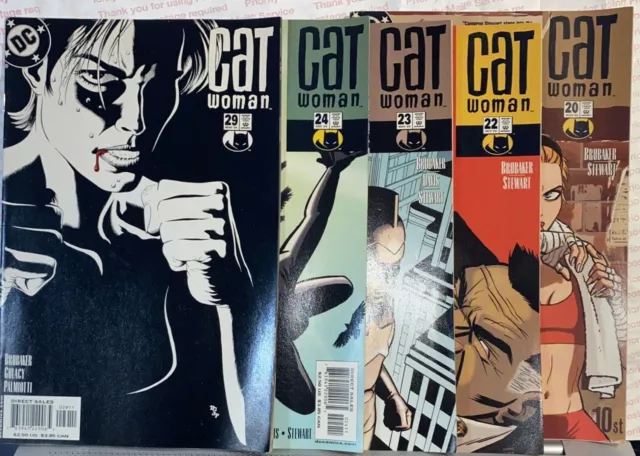 DC Comics, Catwoman Vol 3 #20, #22 - 24 & #29  2003, Five (5) Books, Good