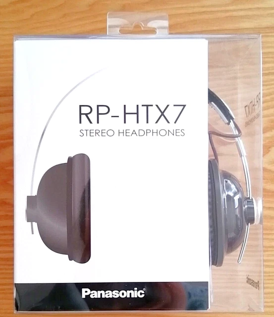 Panasonic RP-HTX7 Nostalgic Headphones Retro - Black- New In Package