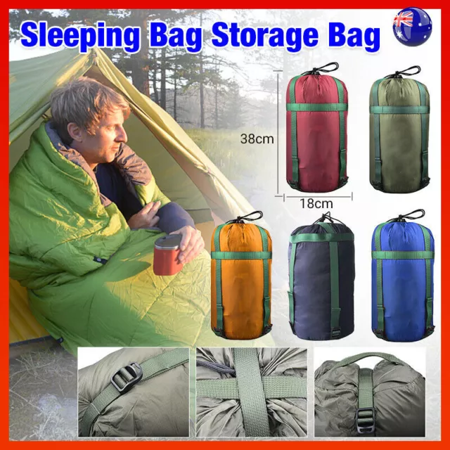 AU Waterproof Compression Stuff Sack Camping Storage Bag Outdoor Sleeping Bag