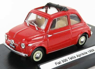 BRUMM R365-05 Fiat nuova 500 tetto apribile 1959 Blu medio/Med blue CLOSED 1075 