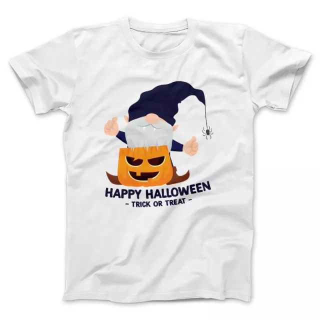 Happy Halloween Gnome Stampa Diretta T-Shirt Unisex