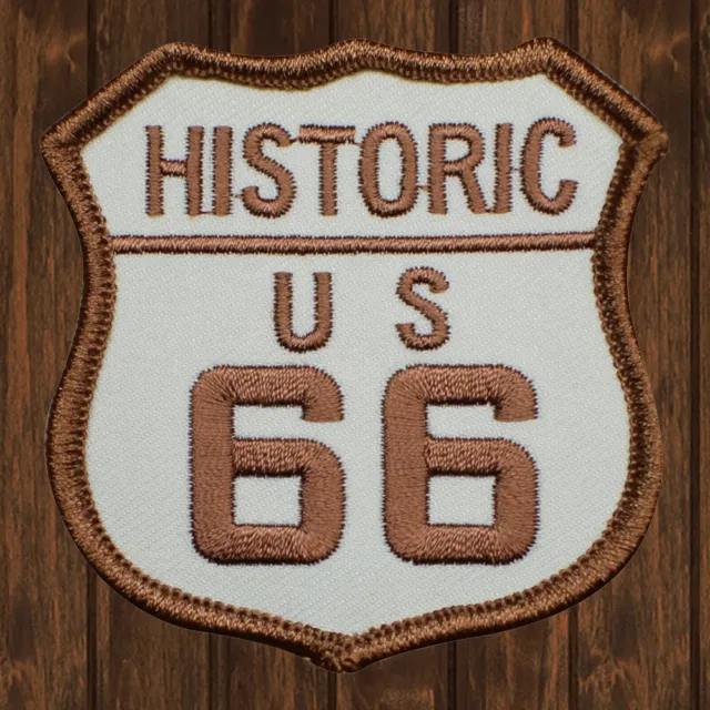 Historic Route 66 Embroidered Patch — Iron On
