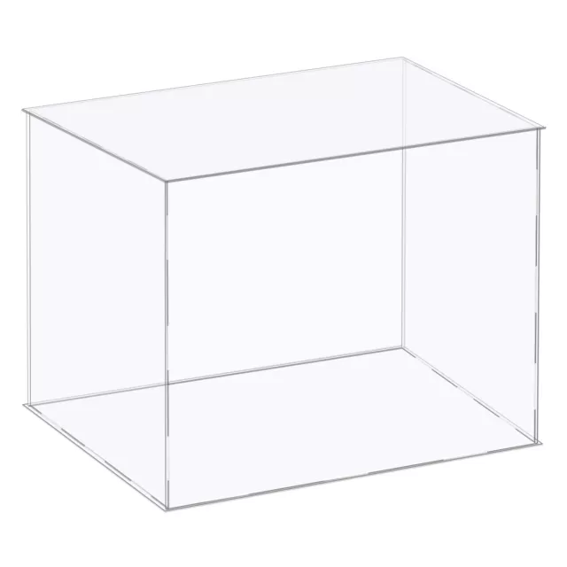 Acrílico Exhibición Estuche Plástico Almacenamiento Caja Transparente 41x36x31cm