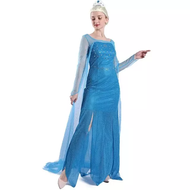 COSTUME VESTITO ABITO TRAVESTIMENTO CARNEVALE ADULTO DONNA- PRINCIPESSA  MEDEVALE