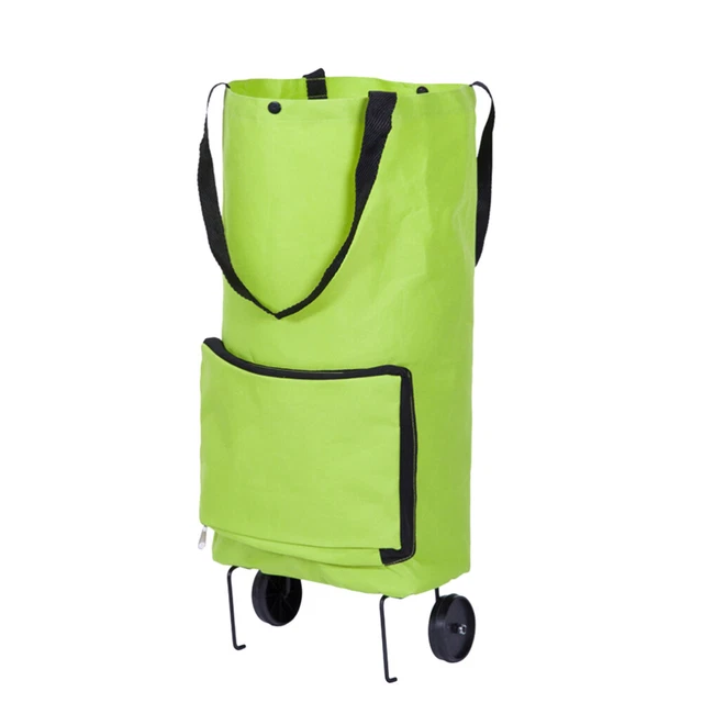 1pc Faltbare Trolley Taschen Falten Einkaufstasche Faltbare Trolley Taschen
