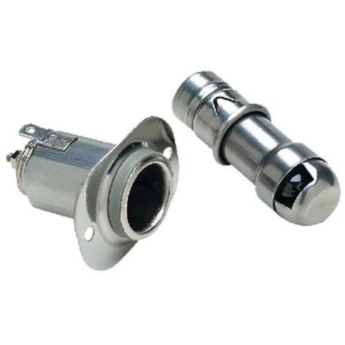 12V Stainless Steel Combination Chart Light and Cigarette Lighter for Boats