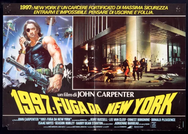 1997: FUGA DA NEW YORK Escape from New York FOTOBUSTA ORIGINALE 1A ED. POSTER -3