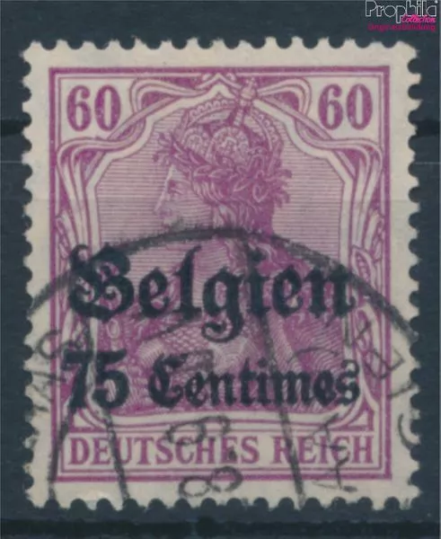 Briefmarken Dt. Landespost in Belgien 1914 Mi 6b gestempelt (10214202