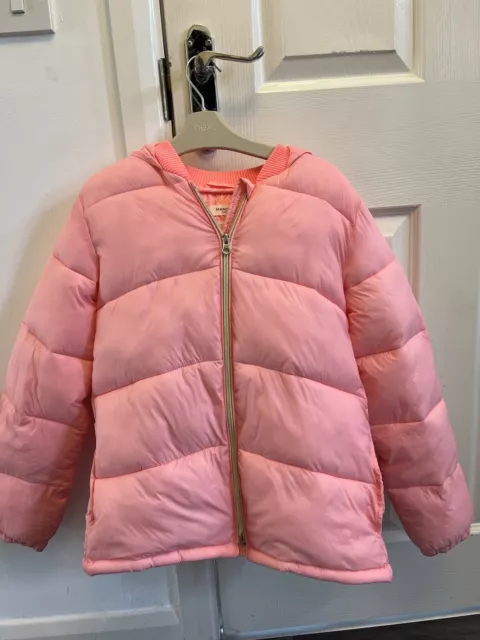 Mango Girls Pink Padded Coat Jacket Coat Age 13-14 Years