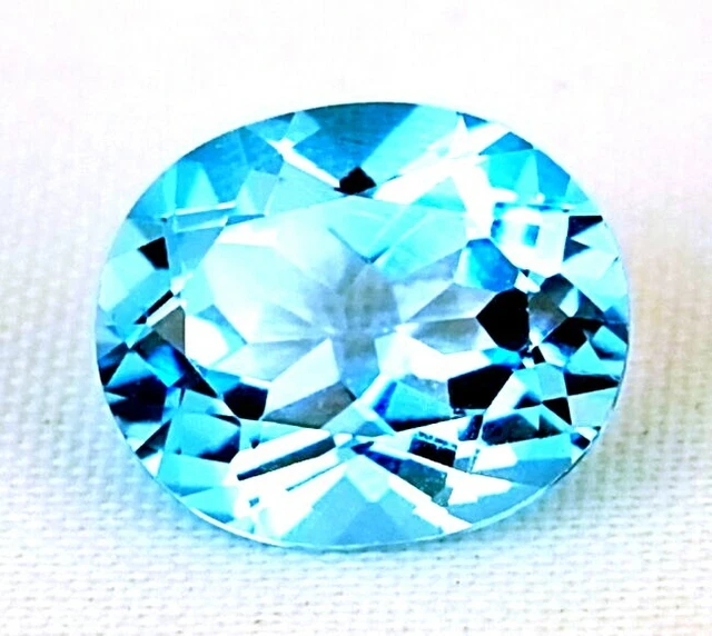 SHOLA RÉEL 14,68 Ct Topaze Bleue Naturelle D'origine Brésilienne EUR